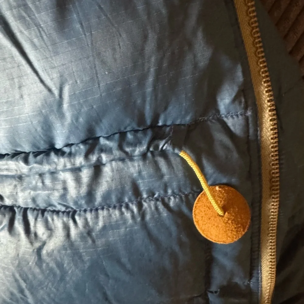 Vintage The North Face brown label down fill blue puffer jacket RARE SIZE XXS